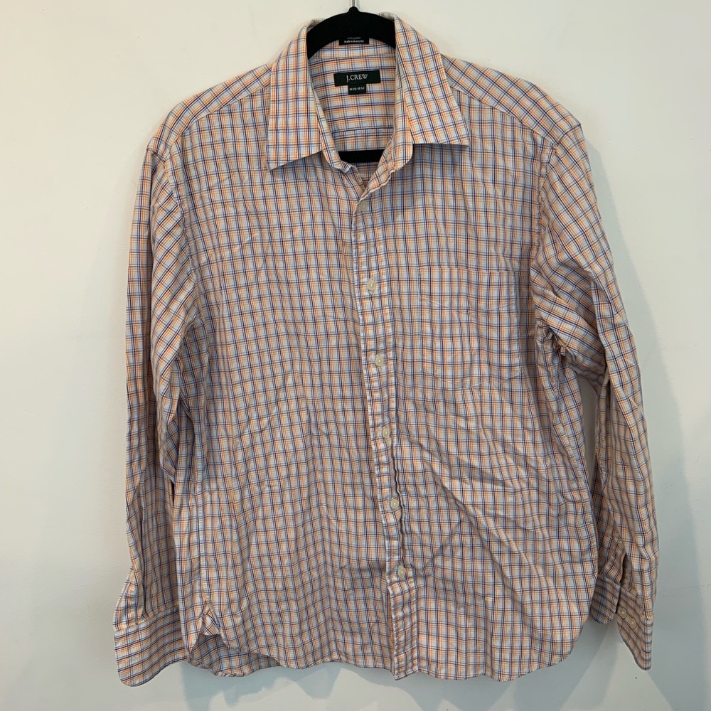 Jcrew light weight plaid button down